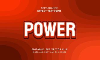 Stickers text effects font for Banner vector