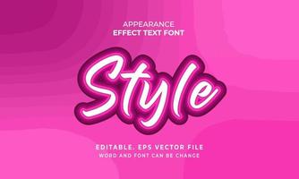 Stickers, cartoon text effects for Banner Stock Vectors