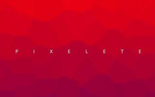 Abstract red pixelete background vector