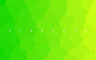 Abstract green gradient pixelete vector