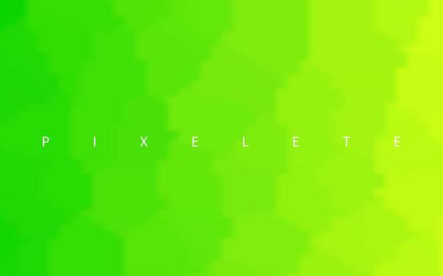 Abstract green gradient pixelete