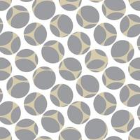 Abstract ornamental seamless pattern. Stylish geometric background with round shapes. Artistic bubbles backdrop vector