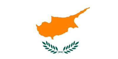 insulated color vector illustration flag of Cyprus