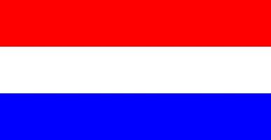 color isolated vector illustration of the flag of the Netherlands
