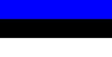 color isolated vector illustration of the flag of Estonia