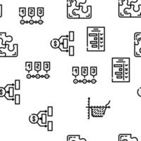 planificación inicio proyecto estrategia vector patrón sin costuras