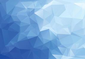 Modern blue low poly triangle shapes background vector