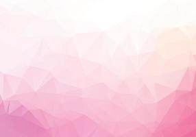 Abstract light pink low poly geometric background vector