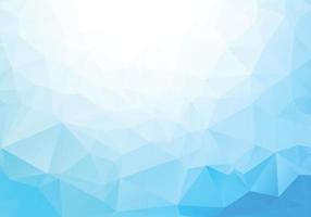 Modern low poly light blue triangle shapes background vector