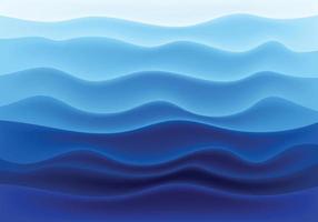 Sea blue waves world ocean day background vector