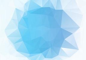 Elegant blue colorful low poly triangular shapes background vector