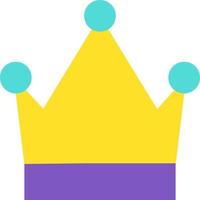 Drawn Monarch King and Queen Symbol Crown Icon vector