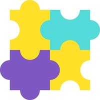 Design Jigsaw Detail of Puzzle Construction Icon vector