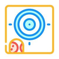 target for training color icon vector illustration