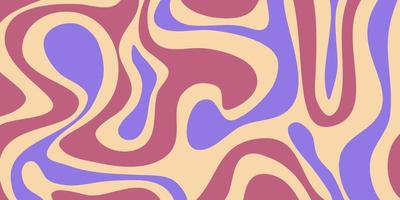 Psychedelic swirl groovy pattern. Psychedelic retro wave wallpaper. Liquid groovy background. Vector design illustration