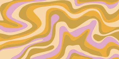 Psychedelic swirl groovy pattern. Psychedelic retro wave wallpaper. Liquid groovy background. Vector design illustration