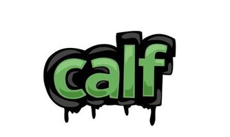 CALF writing vector design on white background