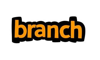 BRANCH writing vector design on white background