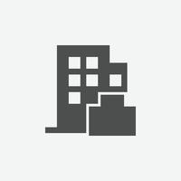 Workplace vector icon. Isolated building icon vector design.