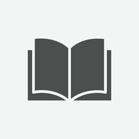 Book vector icon. Isolated library icon vector design.