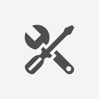 Tools vector icon. Isolated construction tools icon vector design.
