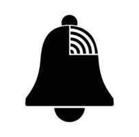 a bell with signal design that can be used as inspiration in making a logo. flat design and editable with eps 10 format vector