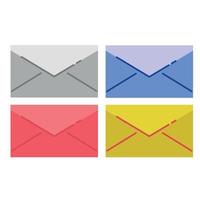 PrintColor full envelope icon set illustration vector. Editable design EPS 10. Basic element graphic resources vector