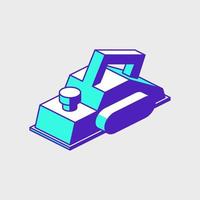 Planer isometric vector icon illustration