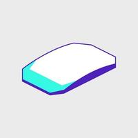 Wireless mouse isometric vector icon illustration