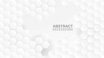 Abstract Background. Embossed Hexagon , honeycomb white Background ,light and shadow ,Vector vector