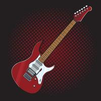 ilustración vectorial de guitarra vector