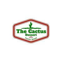 the cactus desert western logo illustration. Desert logo. Cactus logo vector