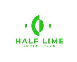 abstract Lime logo design, Isolated lime creative template vector