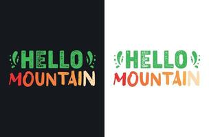 Camping typography t shirt design template vector