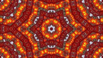 Red lantern abstract kaleidoscopic video