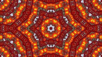 Red lantern abstract kaleidoscopic video