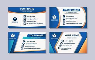 Business Name Card Template vector