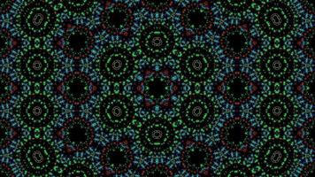 Abstract futuristic kaleidoscope background animation video