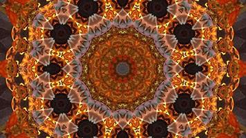 Abstract mandala fire animation video