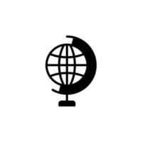 World, Earth, Global Solid Line Icon Vector Illustration Logo Template. Suitable For Many Purposes.