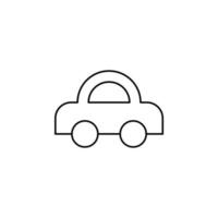 Car, Automobile, Transportation Thin Line Icon Vector Illustration Logo Template. Suitable For Many Purposes.