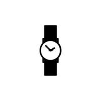 reloj, reloj de pulsera, reloj, tiempo línea sólida icono vector ilustración logotipo plantilla. adecuado para muchos propósitos.