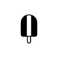 helado, postre, dulce línea sólida icono vector ilustración logotipo plantilla. adecuado para muchos propósitos.