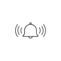 Alarm, Timer Thin Line Icon Vector Illustration Logo Template. Suitable For Many Purposes.