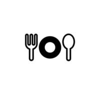 Restaurant, Food, Kitchen Solid Line Icon Vector Illustration Logo Template. Suitable For Many Purposes.