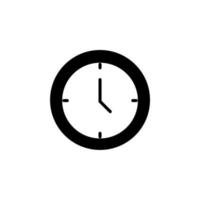 Clock, Timer, Time Solid Line Icon Vector Illustration Logo Template. Suitable For Many Purposes.