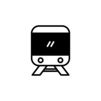 Train, Locomotive, Transport Solid Line Icon Design Concept For Web And UI, Simple Icon Suitable for Any Purposes. vector