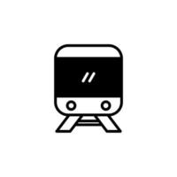 Train, Locomotive, Transport Solid Line Icon Design Concept For Web And UI, Simple Icon Suitable for Any Purposes. vector