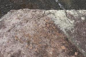 wind stone background. erosion creates a beautiful pattern beside the river. photo