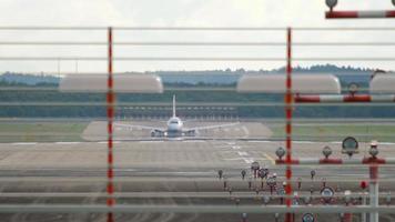 Flugzeug startet Vorderansicht video